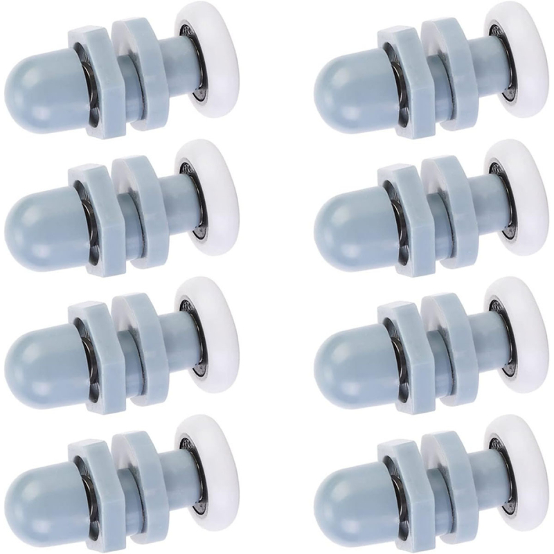 Roată pentru ușă glisantă din ABS plastic, cu design excentric și suspensie, pentru uși de baie — stil modern minimalist