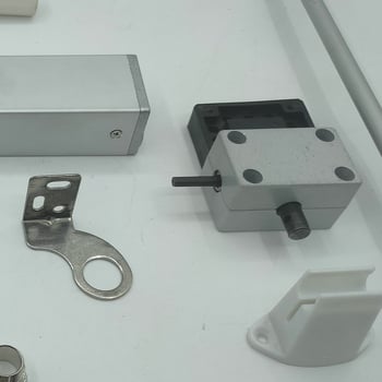 Deschizător de fereastră cu lanț manual, aliaj de aluminiu, design modern minimalist