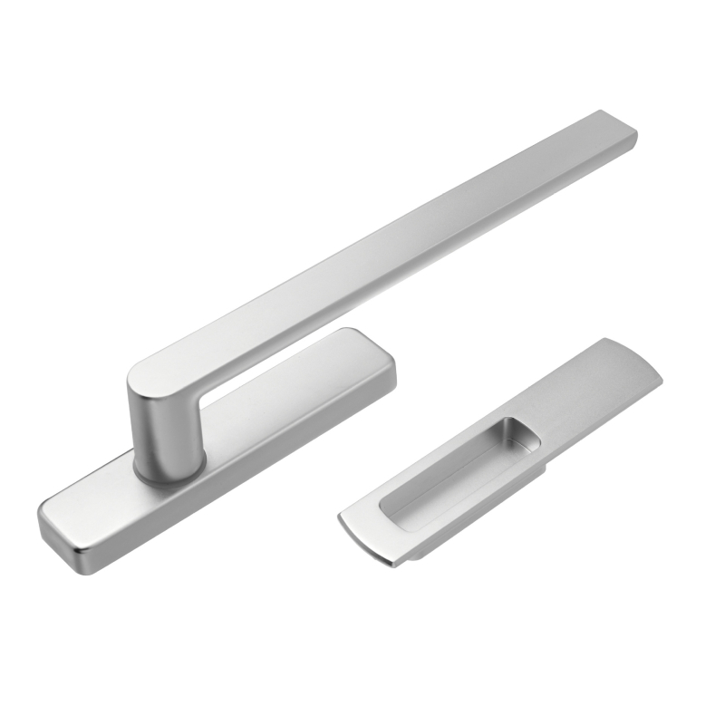 79-T79 aluminijska kvaka za vrata s termičkim prekidom – teška balkonska klizna vrata, mehanizam push-pull, oksidirani završetak