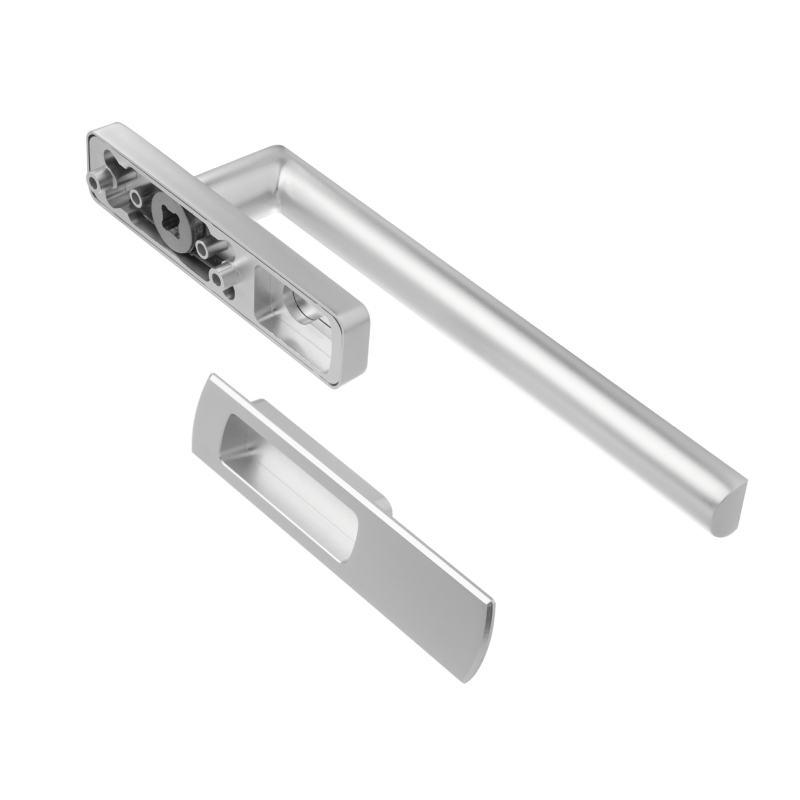 79-T79 aluminijska kvaka za vrata s termičkim prekidom – teška balkonska klizna vrata, mehanizam push-pull, oksidirani završetak