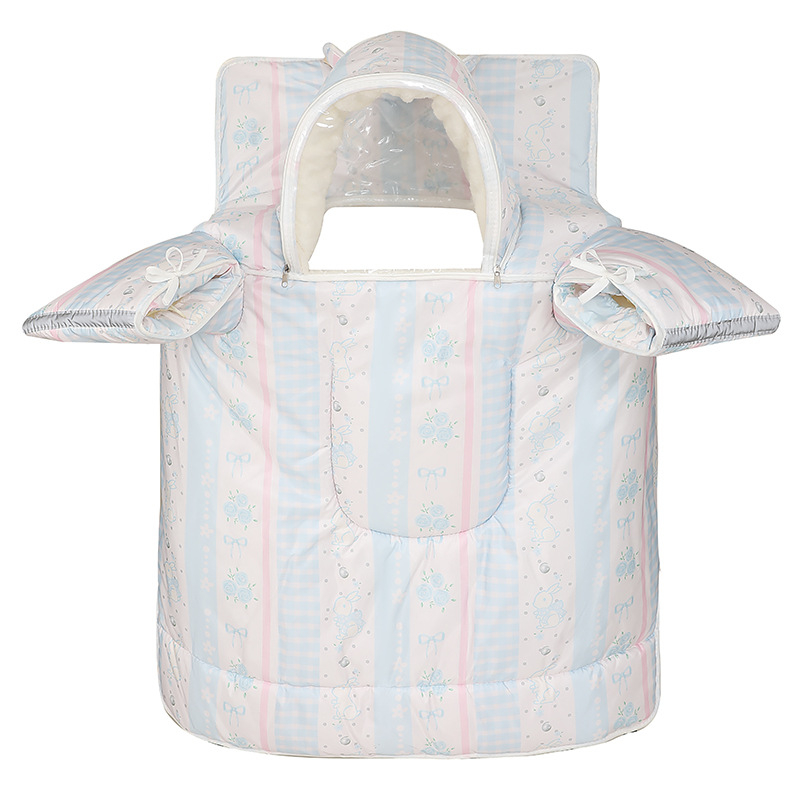 Husă pentru vehicul electric pentru copii, stil părinte-copil, rezistentă la vânt, căptușită cu fleece pentru iarnă, PVC, impermeabilă