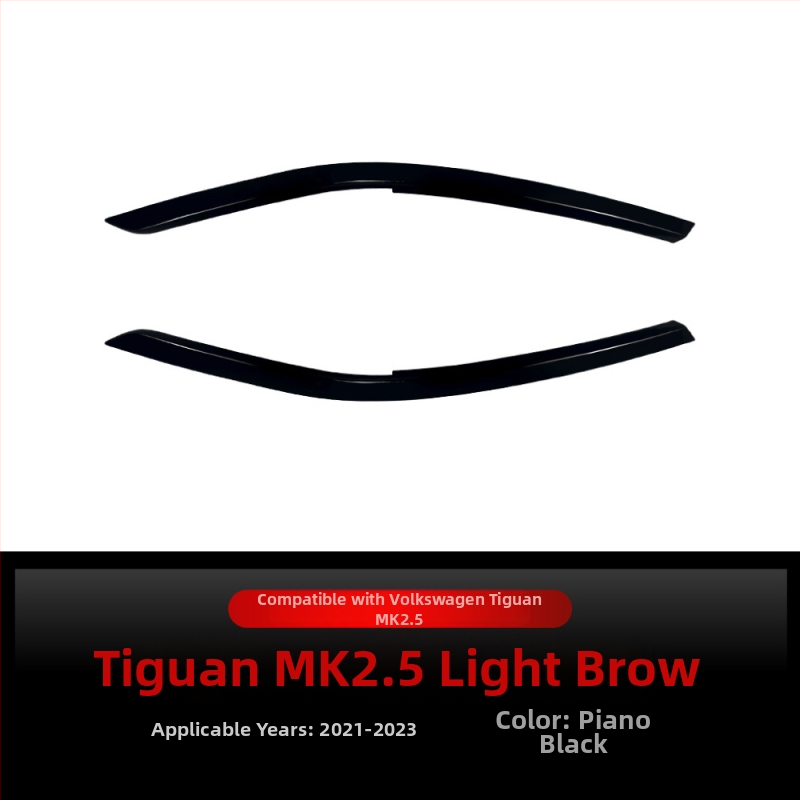 Predné obočie svetlá pre Volkswagen Tiguan MK2.5, ABS materiál, povrch karbónového vlákna, prispôsobiteľné
