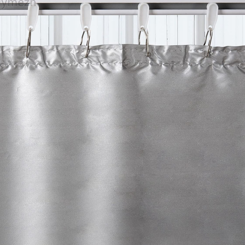 Set kotačića i kuka za bočno ugradnju tračnice zavjesa, kvadratna tračnica, 50 kom, PP materijal, moderan minimalistički stil