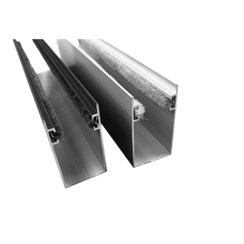 6063 aluminijski kanal za rolete, tiho ekstrudirani profil, kanal za zasjenjivanje, dimenzije 2,5×4,5, jedan otvor