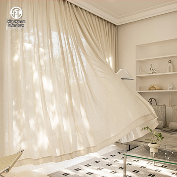 Jacquardová polyesterová zaves pre obývaciu izbu a balkón, priehľadný perforovaný dizajn, ľahký luxusný štýl, 100% polyester