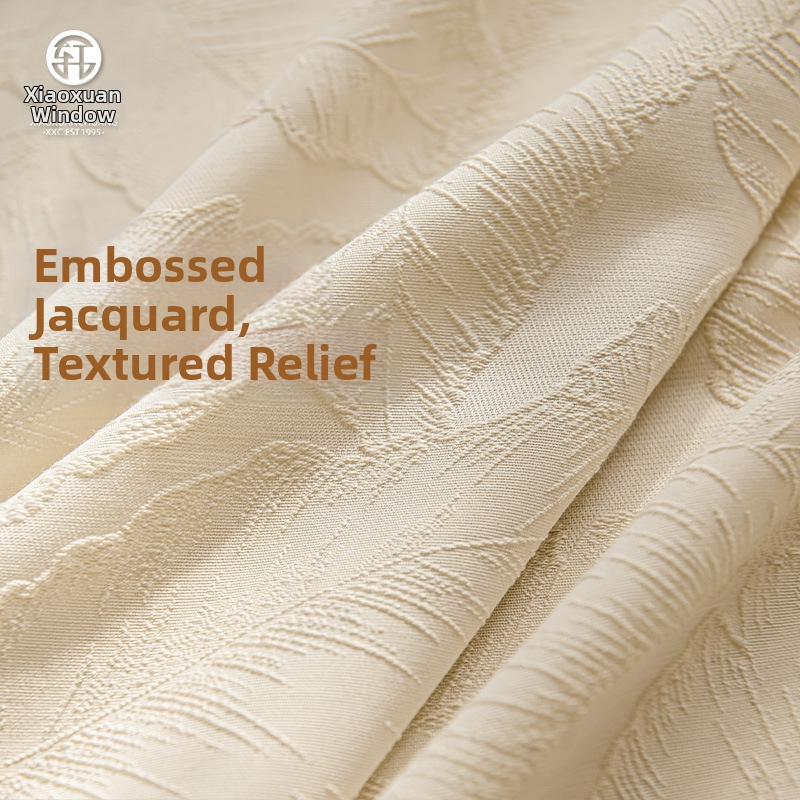 Jacquardová polyesterová zaves pre obývaciu izbu a balkón, priehľadný perforovaný dizajn, ľahký luxusný štýl, 100% polyester