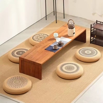 Izšivani jastuk za pod kut prozora – tatami stil, jastuk za križno sjedenje, pamuk nit