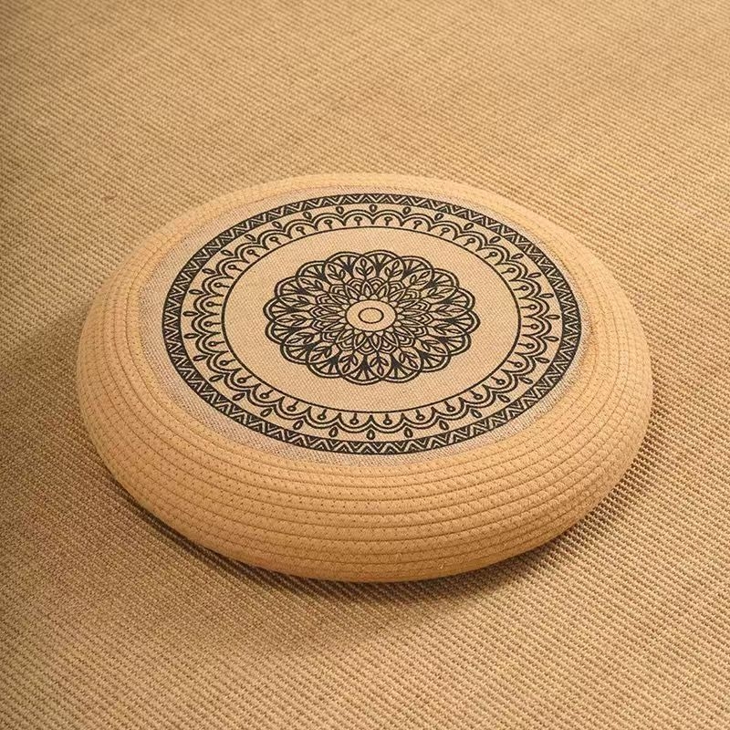 Izšivani jastuk za pod kut prozora – tatami stil, jastuk za križno sjedenje, pamuk nit