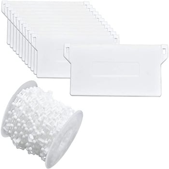 Vertikális redőny alsó gyöngy készlet – 20 darab, alsó lemez, műanyag, minden redőnytípushoz alkalmas