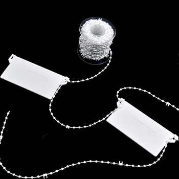 Vertikális redőny alsó gyöngy készlet – 20 darab, alsó lemez, műanyag, minden redőnytípushoz alkalmas