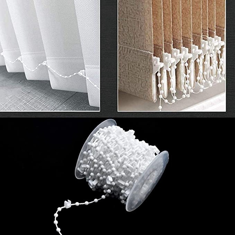 Vertikális redőny alsó gyöngy készlet – 20 darab, alsó lemez, műanyag, minden redőnytípushoz alkalmas