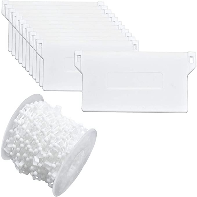 Vertikális redőny alsó gyöngy készlet – 20 darab, alsó lemez, műanyag, minden redőnytípushoz alkalmas