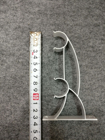 Suport pentru șină de draperii pentru bara romană – Pu dublu, din aliaj de aluminiu, pentru agățare, stil modern