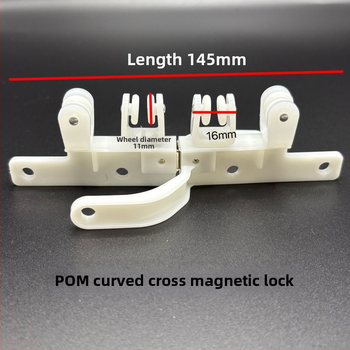 Závesný zatvárač s automatickým magnetickým dotykovým systémom a kladkou – ochrana proti presvitu svetla, moderný minimalistický štýl, plast