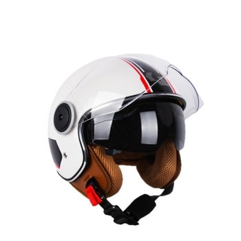 Casca pentru motocicletă și vehicul electric, respirabilă, cu vizieră dublă, ABS, 3C certificată, protecție UV