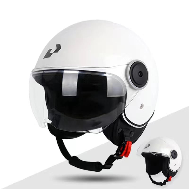 Casca pentru motocicletă și vehicul electric, respirabilă, cu vizieră dublă, ABS, 3C certificată, protecție UV