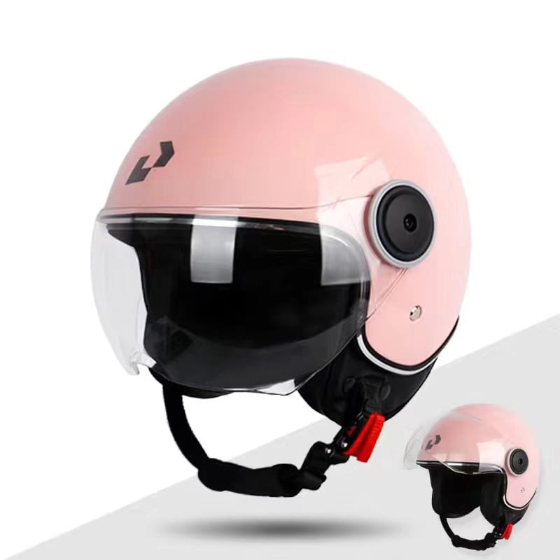 Casca pentru motocicletă și vehicul electric, respirabilă, cu vizieră dublă, ABS, 3C certificată, protecție UV