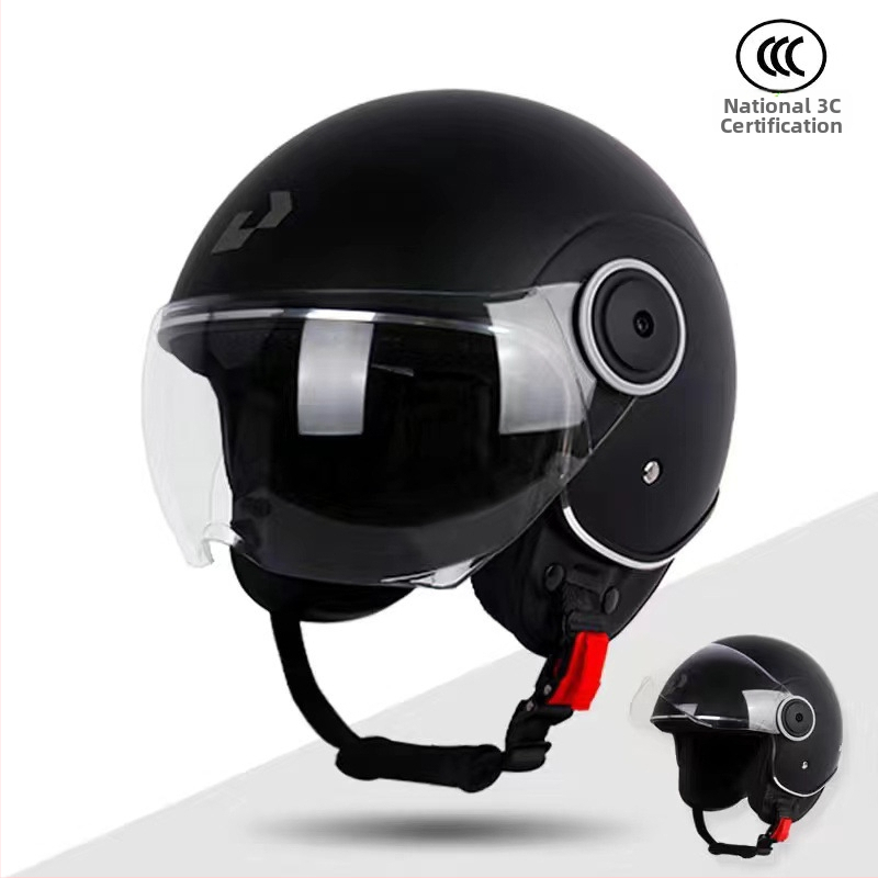Prilba na motocykel a elektrické vozidlo, priedušná, s dvojitým štítom, ABS materiál, 3C certifikácia, UV ochrana