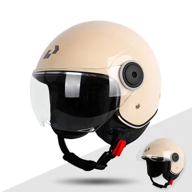 Casca pentru motocicletă și vehicul electric, respirabilă, cu vizieră dublă, ABS, 3C certificată, protecție UV