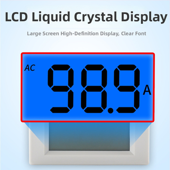 Digitális áramerősségmérő váltakozó áram mérésére (AC 220–380V; tartományok: 20/50/100/200A; Modell D85-240T; Márka CHKL)