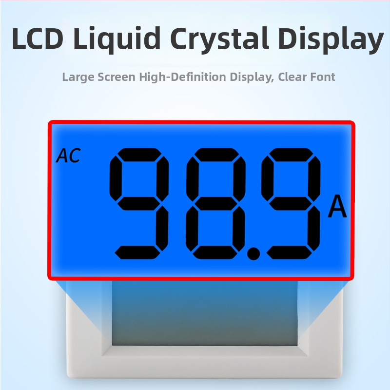 Digitális áramerősségmérő váltakozó áram mérésére (AC 220–380V; tartományok: 20/50/100/200A; Modell D85-240T; Márka CHKL)