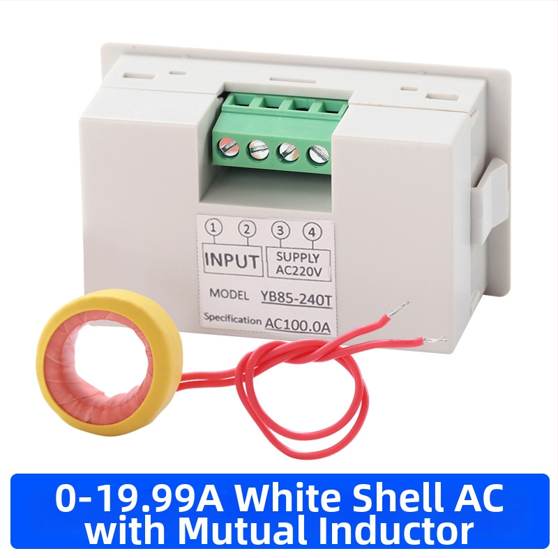 Digitális áramerősségmérő váltakozó áram mérésére (AC 220–380V; tartományok: 20/50/100/200A; Modell D85-240T; Márka CHKL)