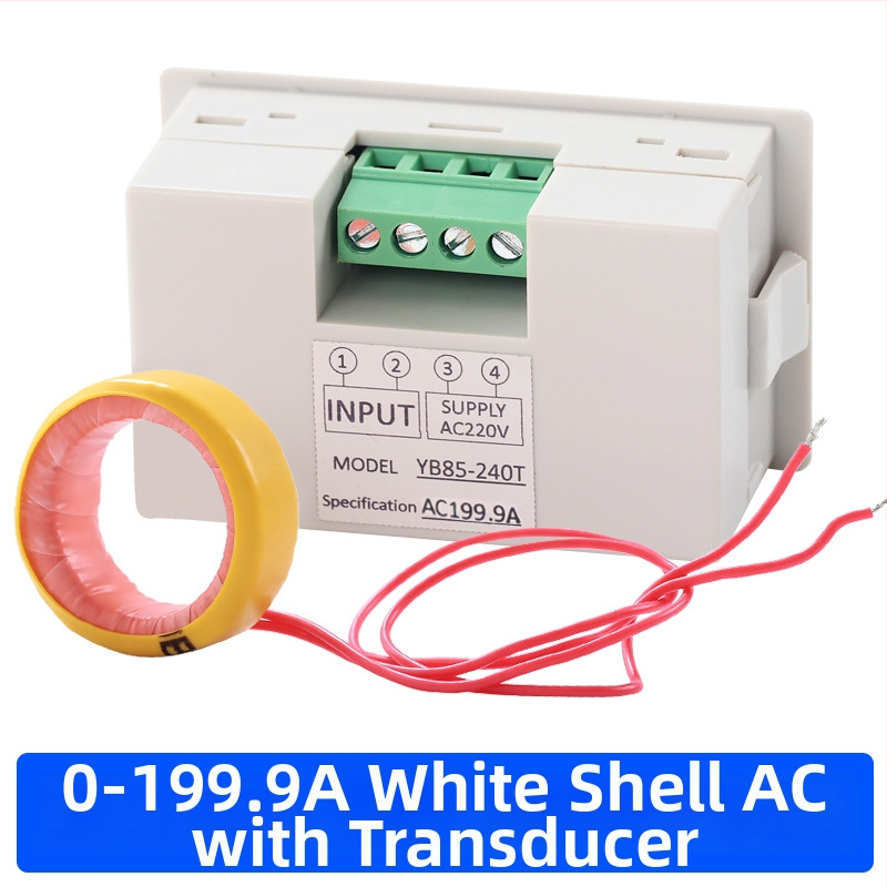 Digitális áramerősségmérő váltakozó áram mérésére (AC 220–380V; tartományok: 20/50/100/200A; Modell D85-240T; Márka CHKL)