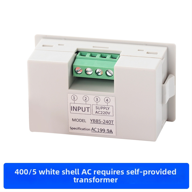 Digitális áramerősségmérő váltakozó áram mérésére (AC 220–380V; tartományok: 20/50/100/200A; Modell D85-240T; Márka CHKL)