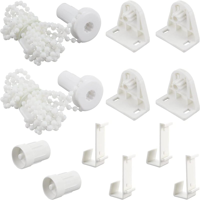 Univerzális fej rolókhoz, 12 darabos készlet, 17 mm, 2 m húzó gyöngyök, műanyag