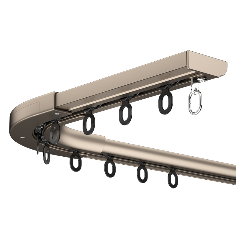 405 καμπύλη αόρατη ράγα κουρτινών | αλουμινένιο κράμα | μοντέλο 405 | μάρκα Curved Trails | μοντέρνο μινιμαλιστικό στυλ