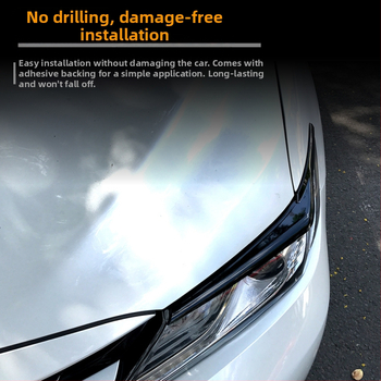 Dekoratív samolepky okolo svetlometov pre Toyota Camry 2018+; ABS materiál; prispôsobenie k dispozícii; AMP-Z