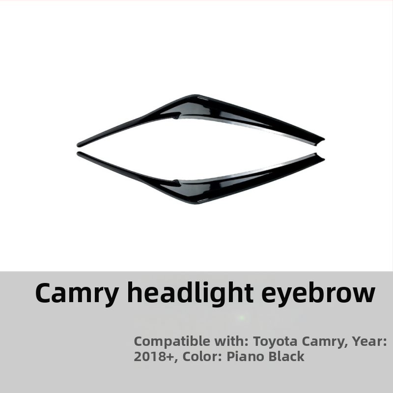 Dekoratív samolepky okolo svetlometov pre Toyota Camry 2018+; ABS materiál; prispôsobenie k dispozícii; AMP-Z