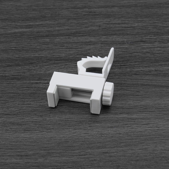 2 db függönyrúd klipsz – műanyag, KM modell, a függönyök felakasztásához