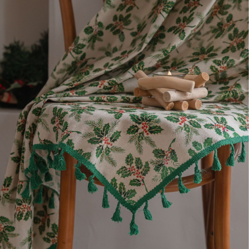 Κουρτίνα παραθύρου, μείγμα βαμβάκι-λινάρι 90% περιεκτικότητα, Εκτύπωση, Αμερικανικού στυλ, για τραπεζαρία και εμπορικούς χώρους, Ημιδιαπερατή 40-70%