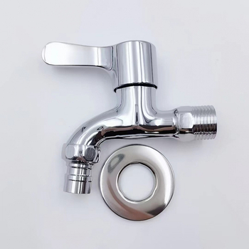 Ugradni vodovodni faucet za perilicu rublja, model brzog otvaranja, tijelo od cinkove zlitine, keramički disk ventila, ulaz/izlaz 20 mm, miješajući ventil