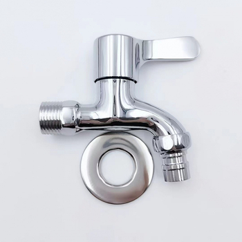 Ugradni vodovodni faucet za perilicu rublja, model brzog otvaranja, tijelo od cinkove zlitine, keramički disk ventila, ulaz/izlaz 20 mm, miješajući ventil