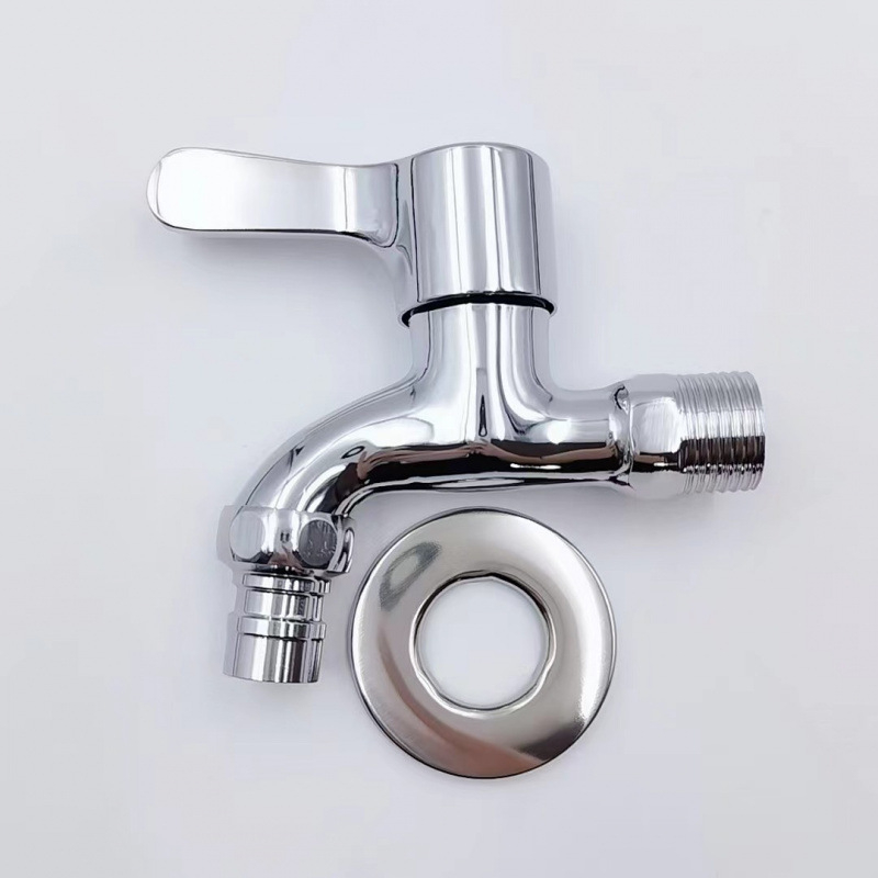 Ugradni vodovodni faucet za perilicu rublja, model brzog otvaranja, tijelo od cinkove zlitine, keramički disk ventila, ulaz/izlaz 20 mm, miješajući ventil