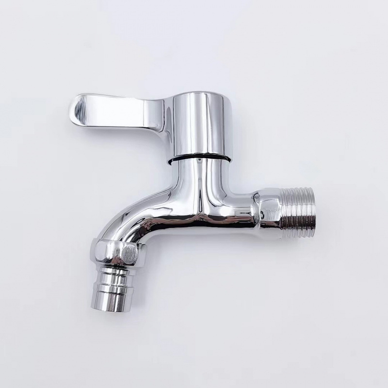 Ugradni vodovodni faucet za perilicu rublja, model brzog otvaranja, tijelo od cinkove zlitine, keramički disk ventila, ulaz/izlaz 20 mm, miješajući ventil