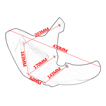 Elülső sárvédő Honda ADV160 2023-2024, ABS műanyag