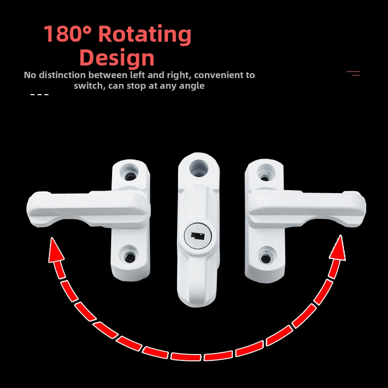 Crescent zámok pre dvere a okná – plastový ochranný zámok pre dvere a okná, model Door and Window Protection Lock, moderný jednoduchý štýl