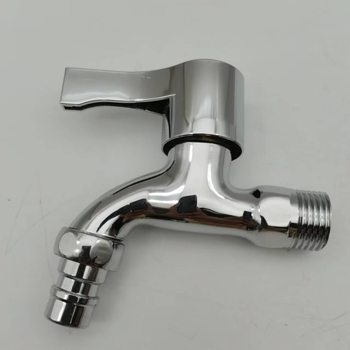 Robinet pentru mașină de spălat, montaj pe perete, nucleu ceramic al ventilului, intrare/ieșire 15 mm, aliaj de zinc