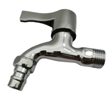 Robinet pentru mașină de spălat, montaj pe perete, nucleu ceramic al ventilului, intrare/ieșire 15 mm, aliaj de zinc