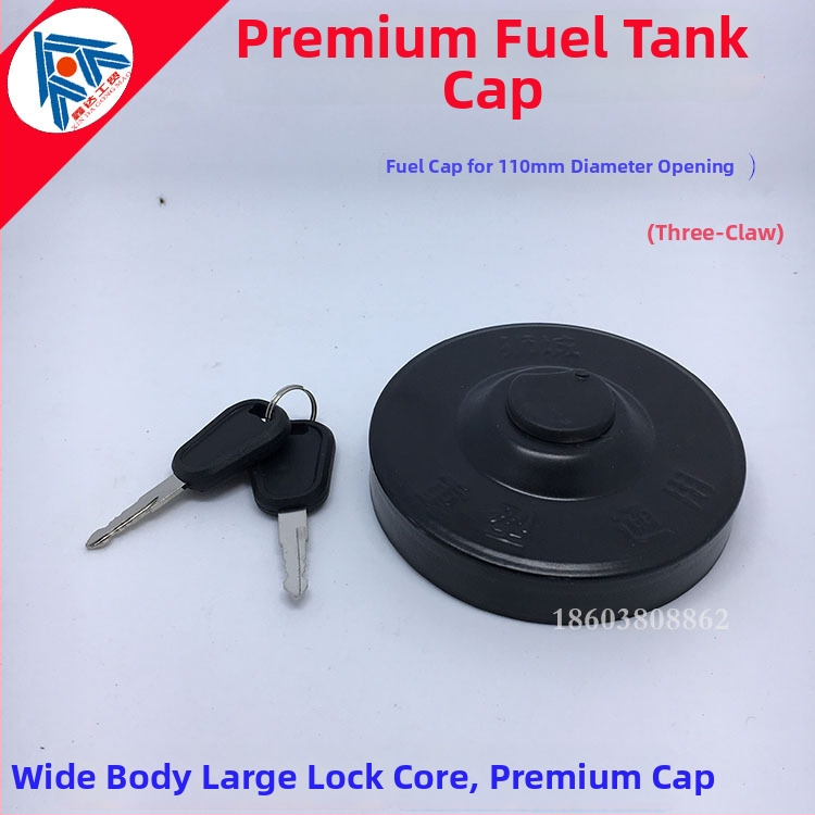 Automobilový plniaci otvor palivovej nádrže z hliníka – trojramenný hliníkový krk, variabilný priemer, súčasťou uzamykateľná a nezamykateľná zátka