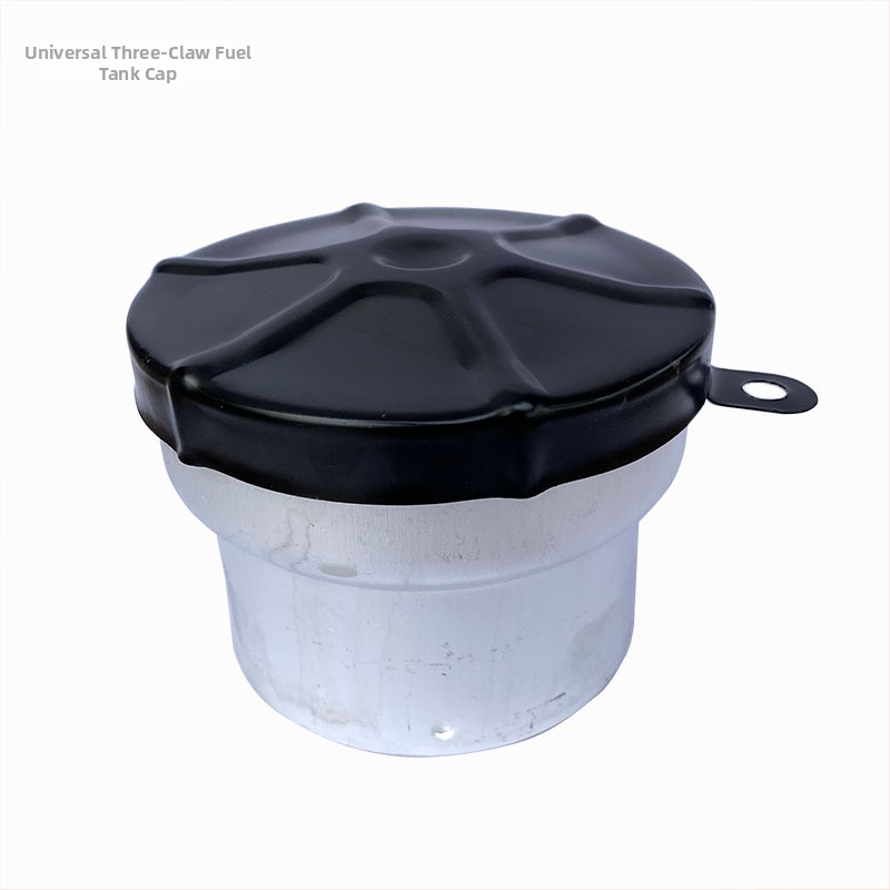 Automobilový plniaci otvor palivovej nádrže z hliníka – trojramenný hliníkový krk, variabilný priemer, súčasťou uzamykateľná a nezamykateľná zátka