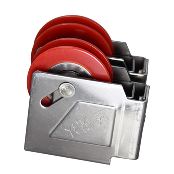 Rola cu rulment pentru fereastră – cadru din oțel inoxidabil și roată din nylon, diametrul exterior 41 mm, ax 20 mm, sarcină maximă 35 kg