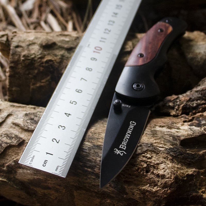 Сгъваем нож Centipede от неръждаема стомана, дължина на острието 6,3 cm, ширина на острието 25 mm, за къмпинг и домашна употреба