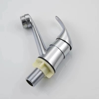 Cinkötvözetből készített mosdócsaptelep, modell S1012, kerámia szeleppel, működési hőmérséklet 0–90°C, 4 csatlakozás