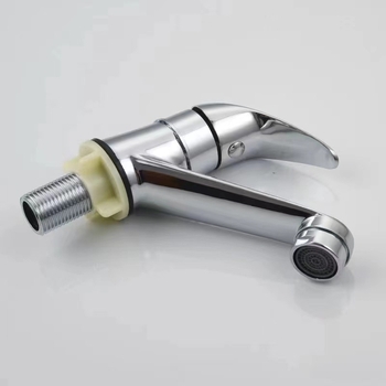 Cinkötvözetből készített mosdócsaptelep, modell S1012, kerámia szeleppel, működési hőmérséklet 0–90°C, 4 csatlakozás