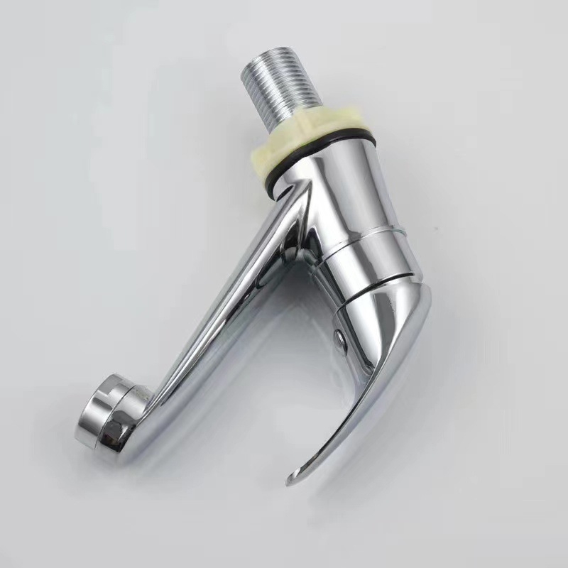 Cinkötvözetből készített mosdócsaptelep, modell S1012, kerámia szeleppel, működési hőmérséklet 0–90°C, 4 csatlakozás