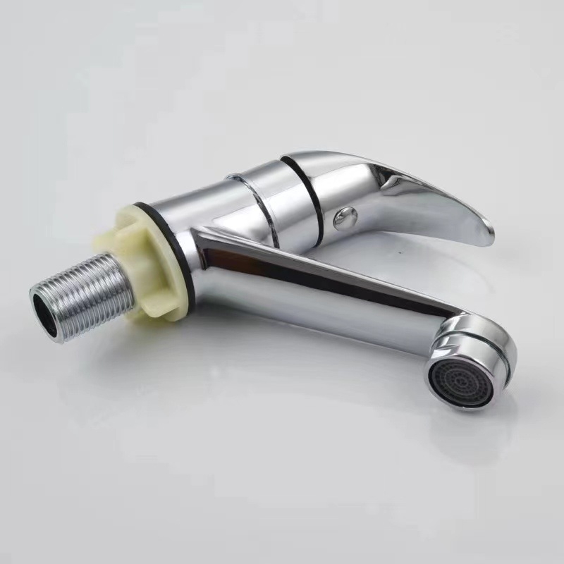 Cinkötvözetből készített mosdócsaptelep, modell S1012, kerámia szeleppel, működési hőmérséklet 0–90°C, 4 csatlakozás